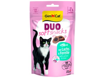 GimCat Duo Soft Snacks losos a pstruh 50 g