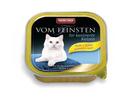 Animonda Vom Feinsten paštéta pre kastrované mačky morka + syr 100 g