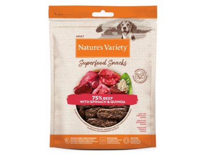 Nature's Variety superfood snack hovädzie 85 g EXPIRÁCIA marec (30.3.2026)