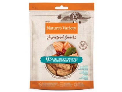 Nature's Variety superfood snack losos 85 g EXPIRÁCIA marec (30.3.2026)