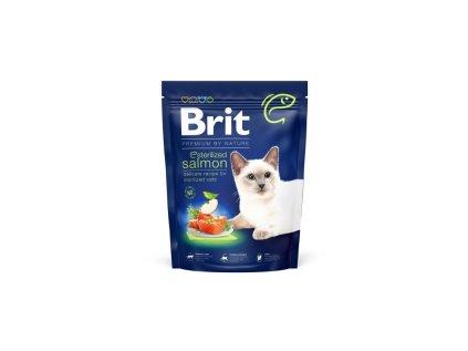Brit Premium by Nature Cat Sterilized Salmon 300 g EXPIRÁCIA apríl (19.4.2026)