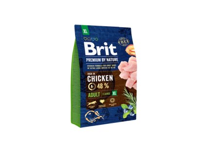 Brit Premium by Nature Adult XL 3 kg EXPIRÁCIA apríl (29.4.2026)