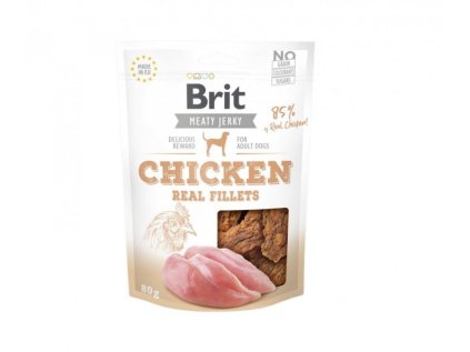 Brit Jerky Chicken Fillets 80 g EXPIRÁCIA apríl (28.4.2026)