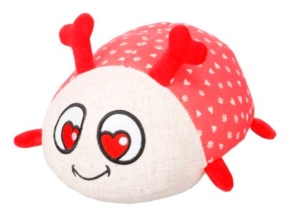 Plyšová hračka Flamingo v tvare lienky pre psa