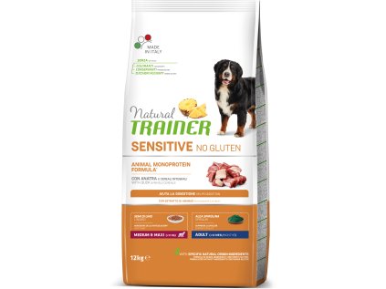 Natural Trainer Sensitive No glutén Adult M / M kačica 12kg