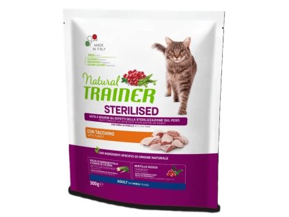 Natural Trainer Cat Sterilised morčacie mäso 300 g