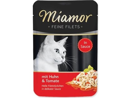 Kapsička MIAMOR Feine Filets kura + paradajky v omáčke  100g