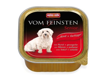 Animonda Vom Feinsten Senior paštéta pre psy hovädzie + kura 150 g