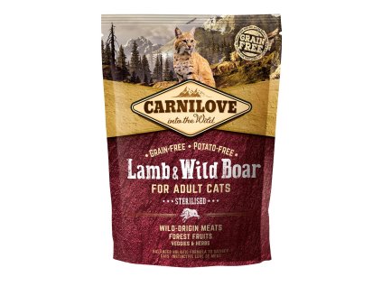 Carnilove Cat Grain Free Lamb&Wild Boar Adult Sterilised 400 g
