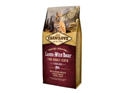 Carnilove Cat Grain Free Lamb&Wild Boar Adult Sterilised 6kg