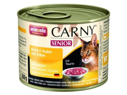 Animonda Carny Senior konzerva pre mačky kuracie + syr 200 g
