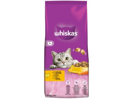 WHISKAS granuly s kuracím  mäsom 14 kg