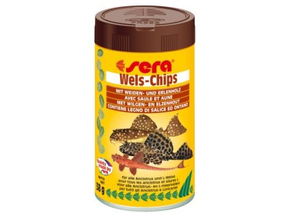Sera špeciálne krmivo pre pancierovité sumčeky Wels-Chips 100ml NATURE