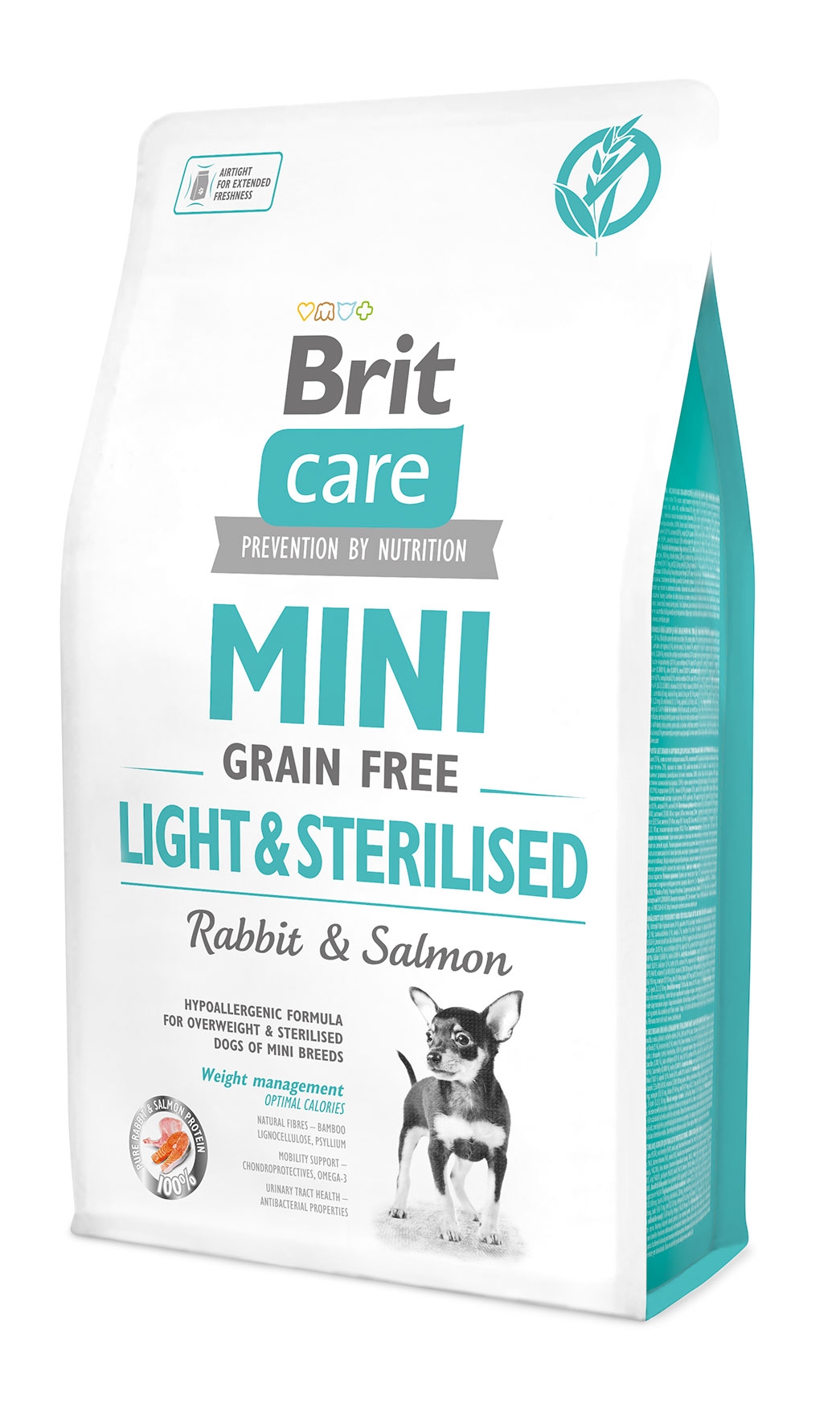 E-shop Brit Care Mini Grain Free Light & Sterilised 2 kg