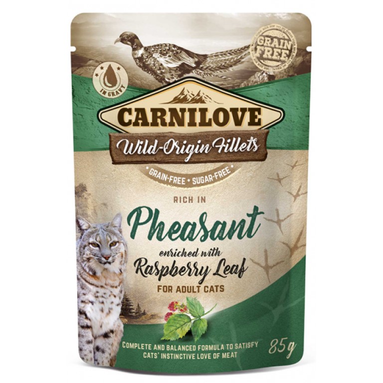 E-shop Kapsička Carnilove Cat Pouch Pheasant with Raspberry 85 g