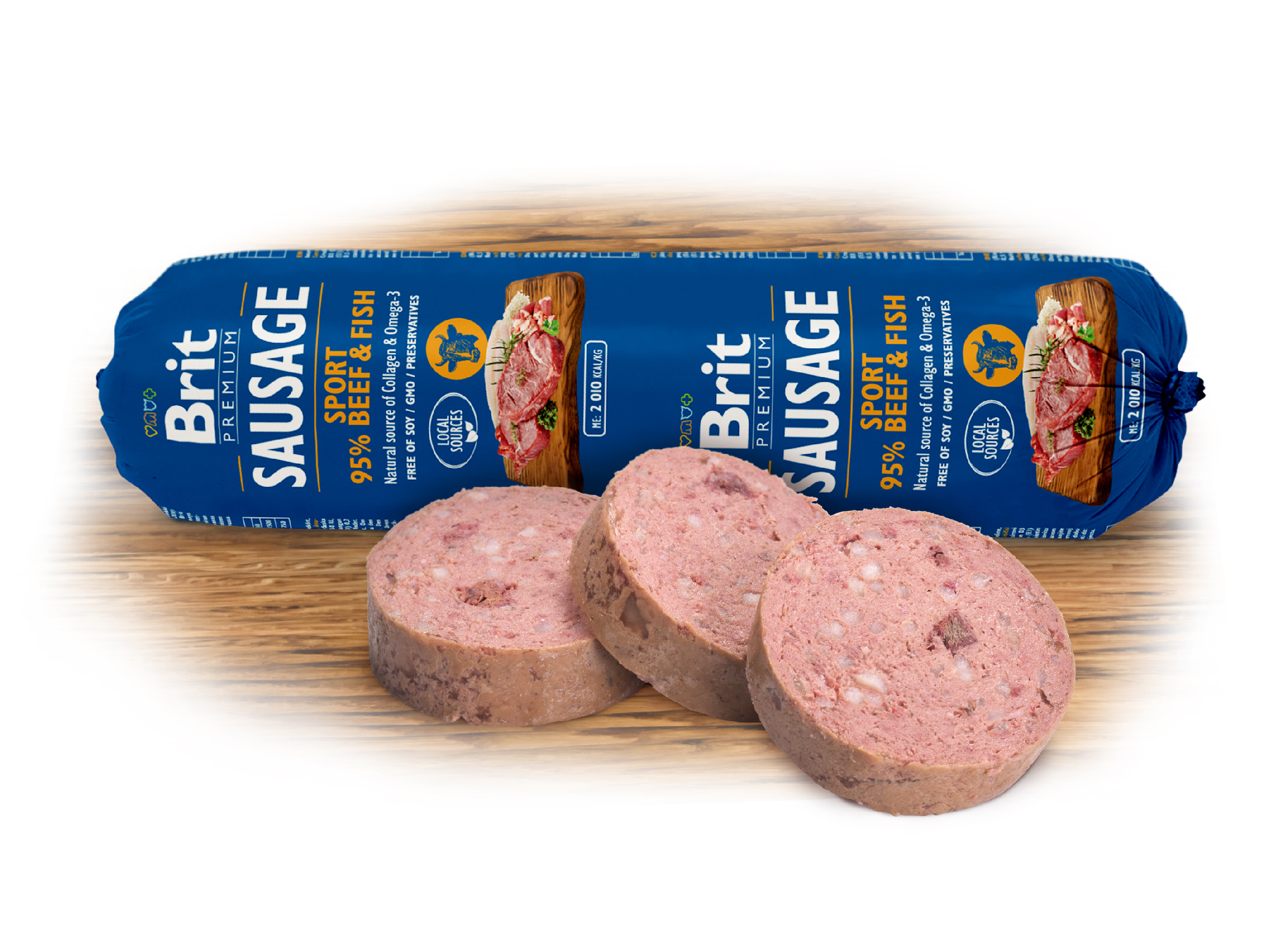 E-shop Brit Sausage Beef & Fish – Sport Formula 800 g