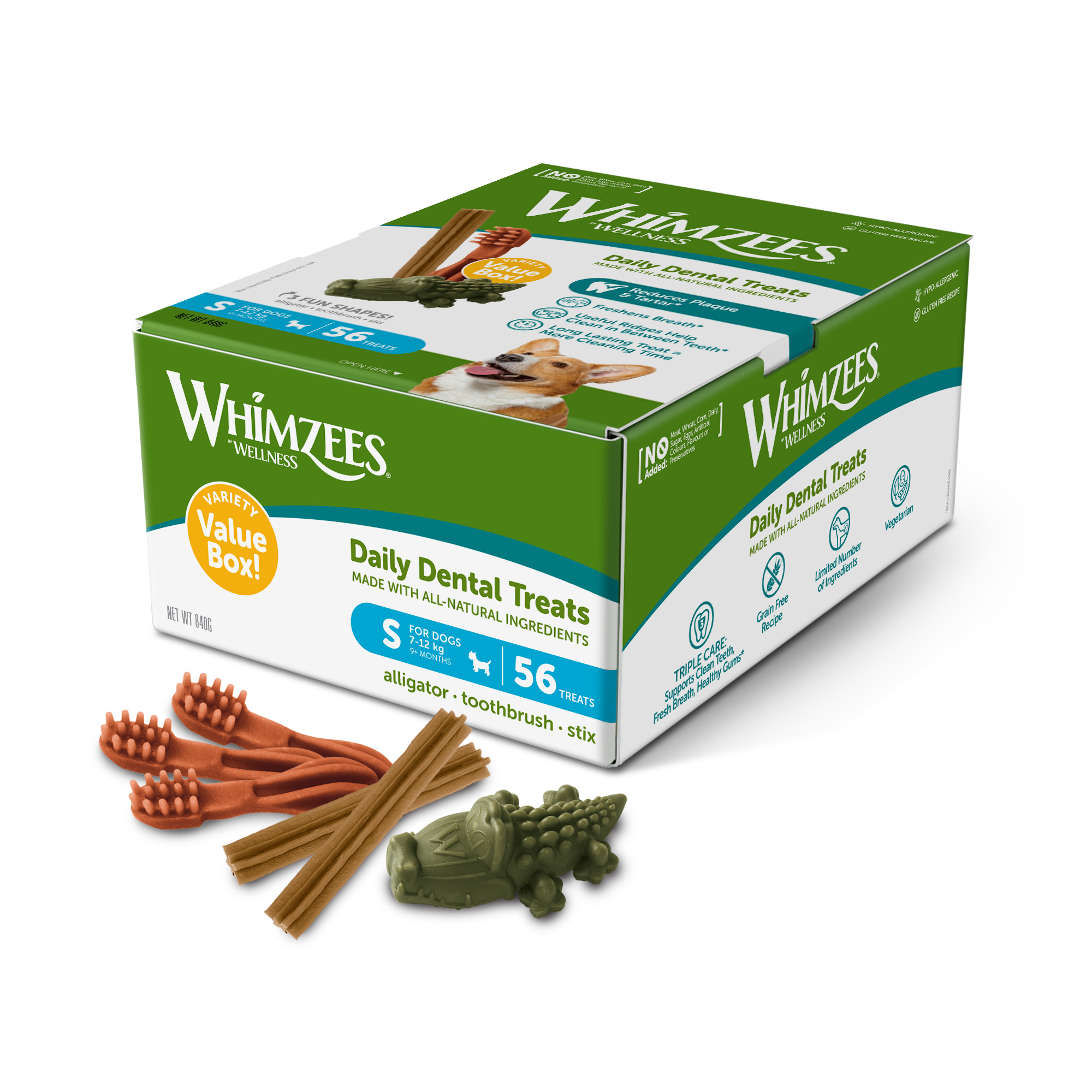 E-shop WHIMZEES Dental Mix Box S 56 ks