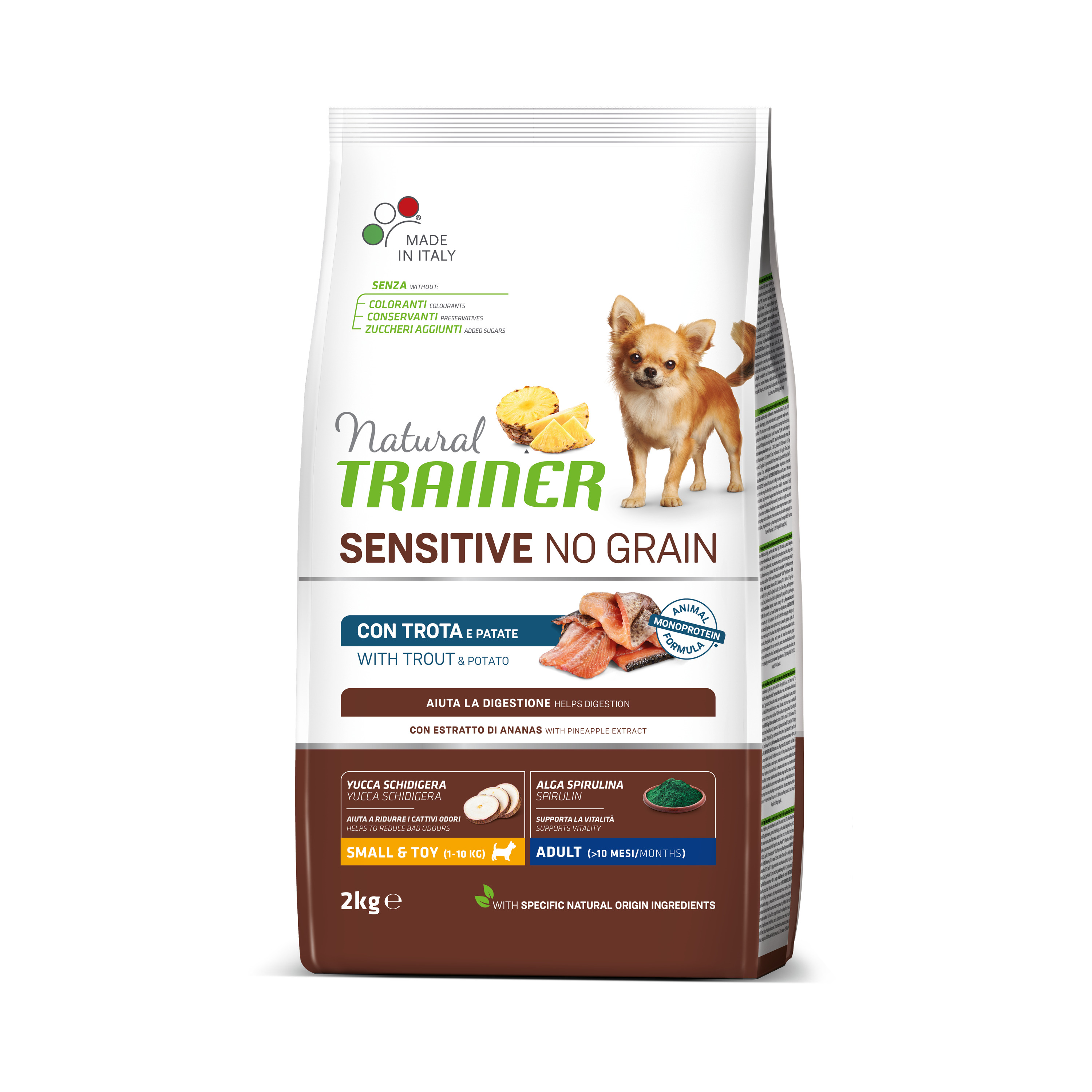 E-shop Natural Trainer Sensitive dog NO GRAIN MINI pstruh 2kg