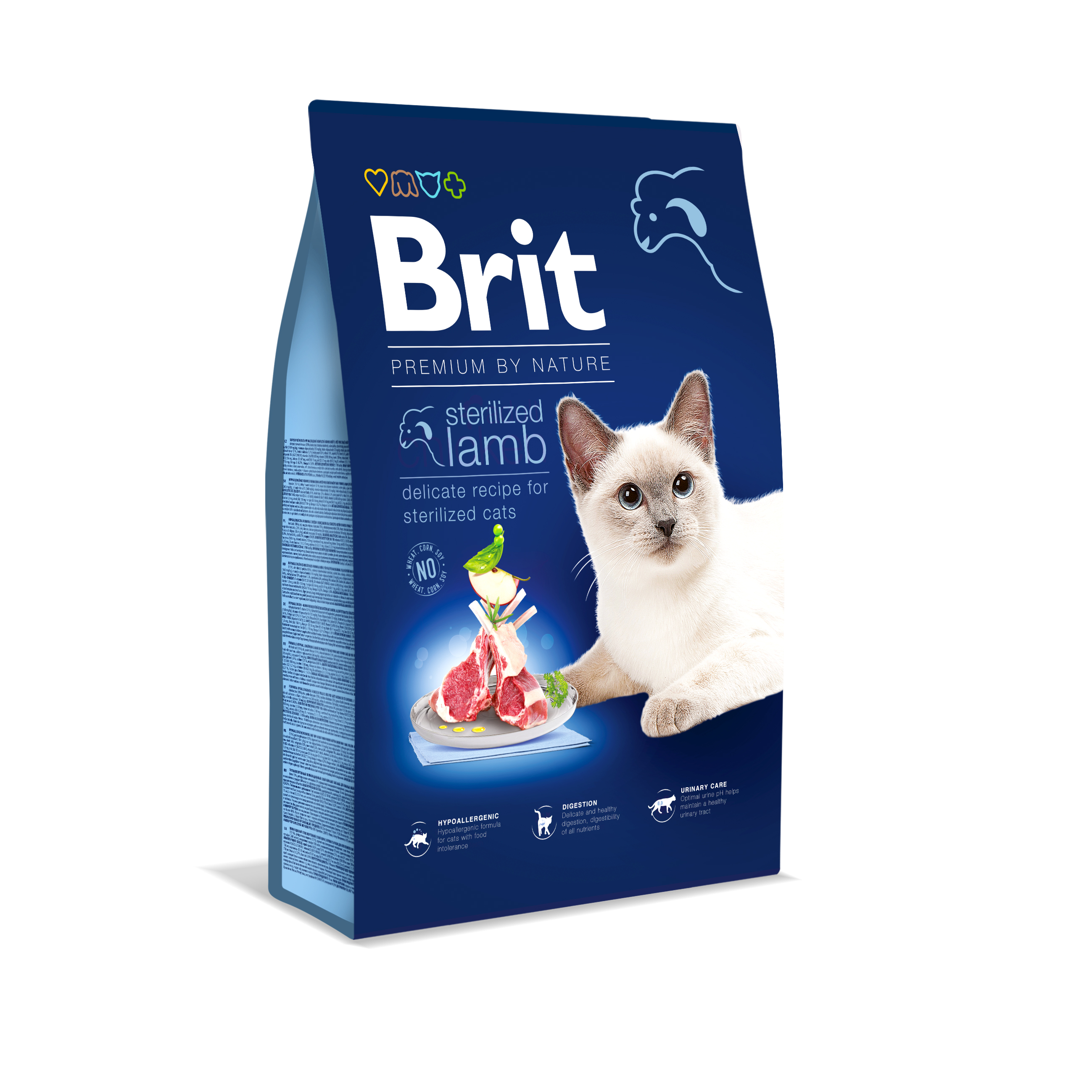 E-shop Brit Premium by Nature Cat Sterilized Lamb 8 kg