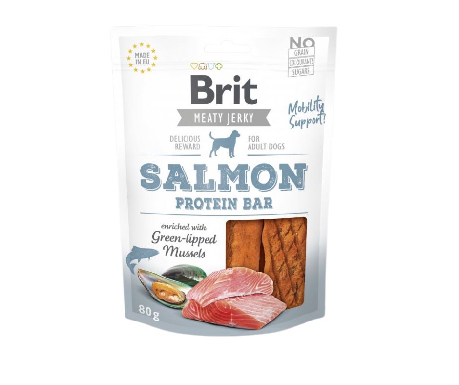 E-shop Brit Jerky Salmon Protein Bar 80 g