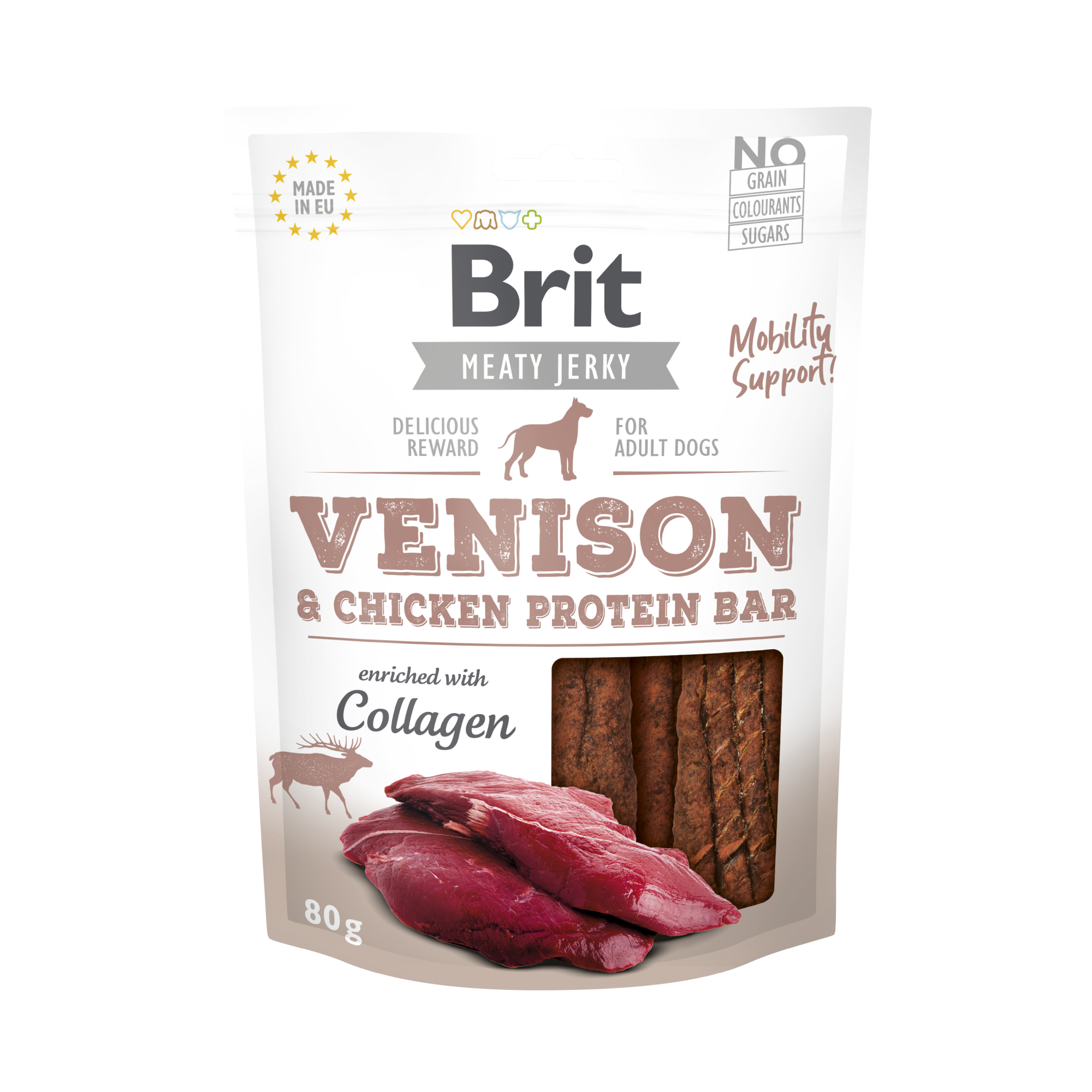 E-shop Brit Care Brit Jerky Venison Protein Bar 80 g
