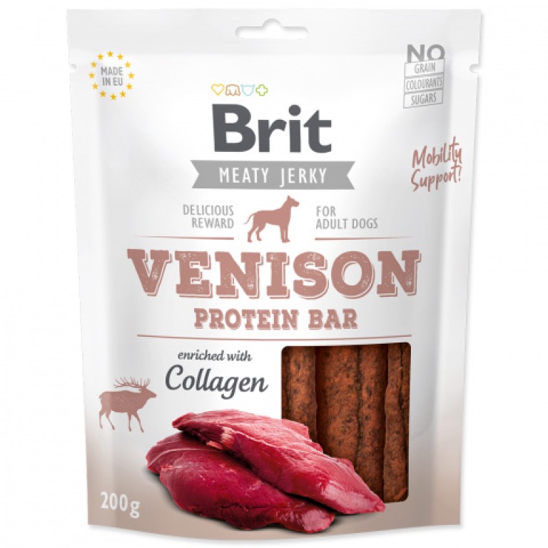 E-shop Brit Jerky Venison Protein Bar 200 g