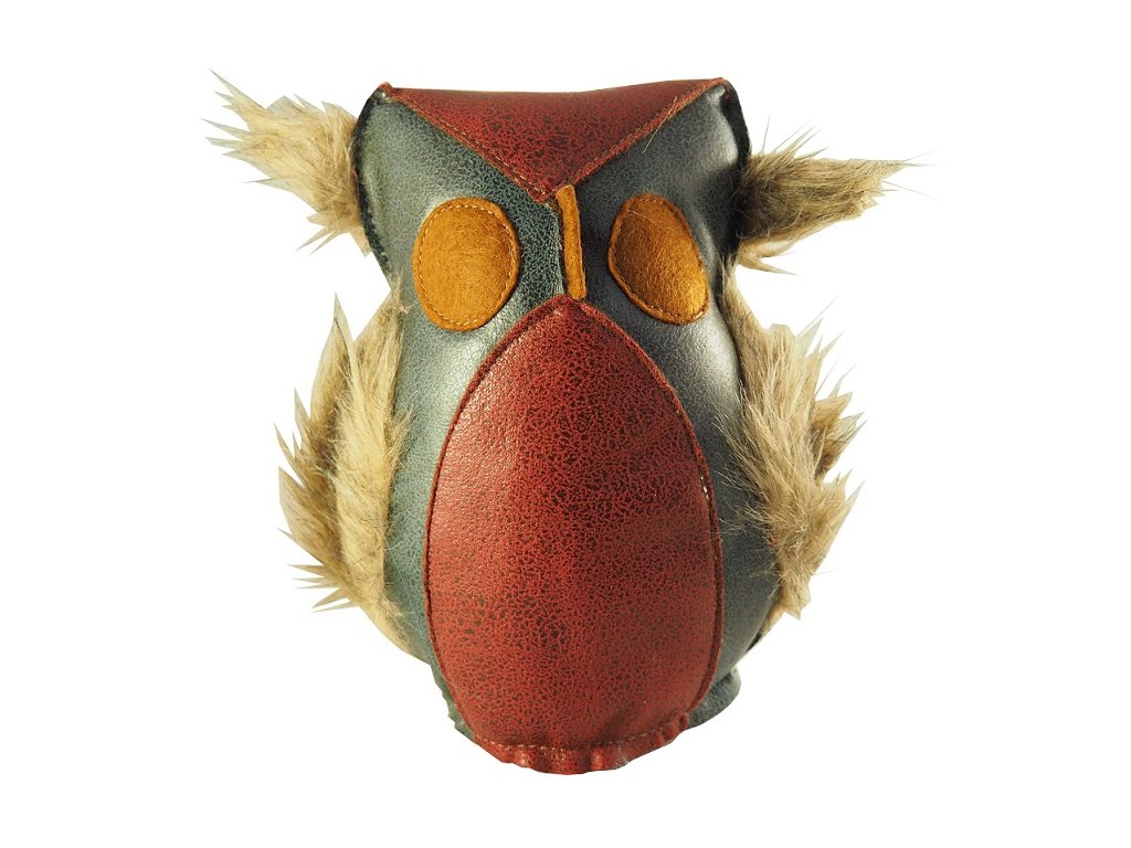 E-shop Tenesco s.r.o. hračka Sova koža 16x16cm