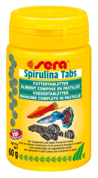 E-shop Sera - Spirulina Tabs 100ml/100tb. Nature