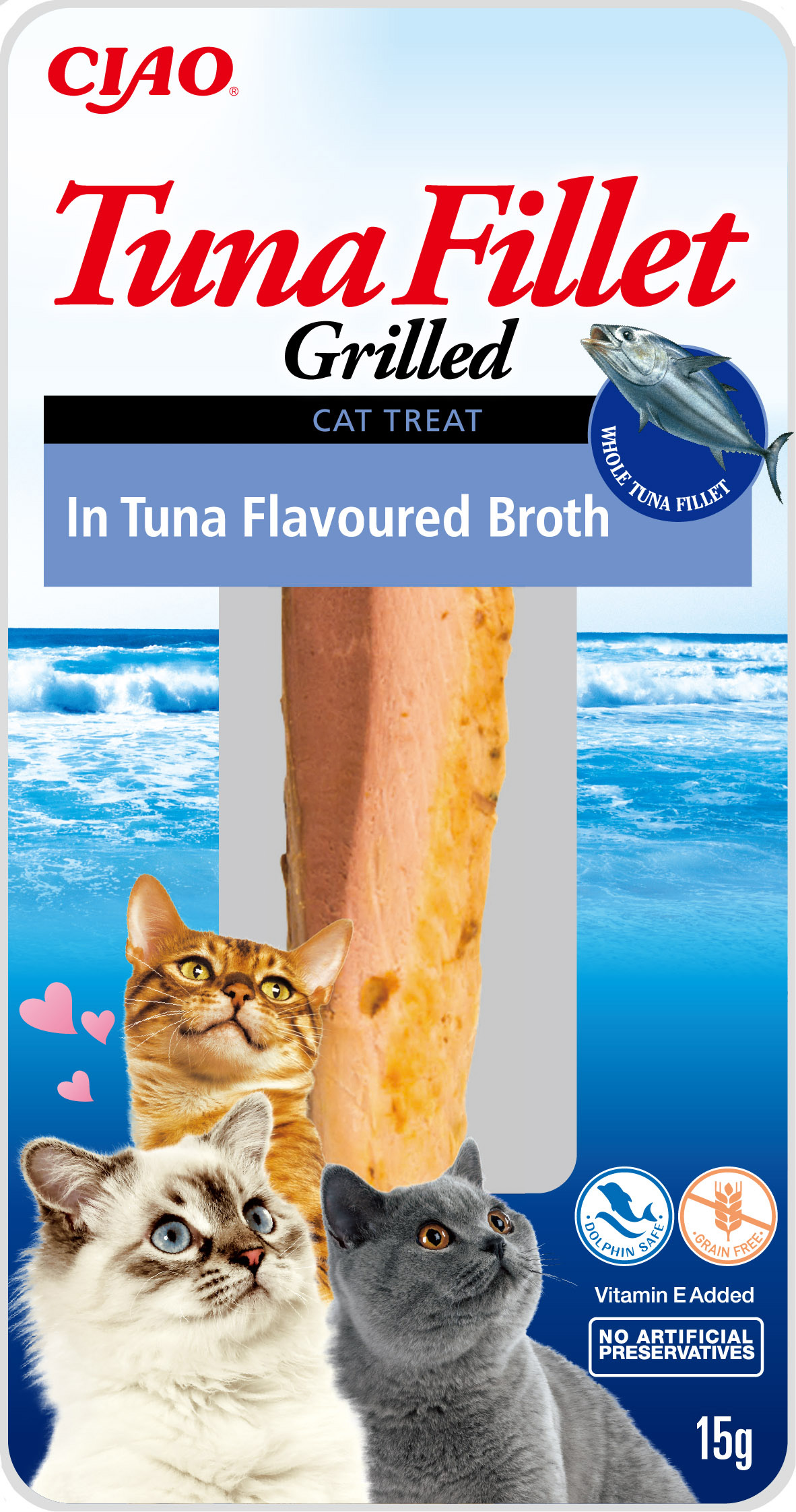 E-shop Inaba tuniakový filet pre mačky - tuniak 15g