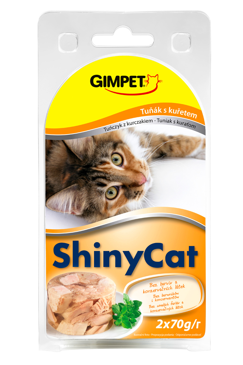 E-shop Konzerva ShinyCat tuniak, kura 2 x 70 g