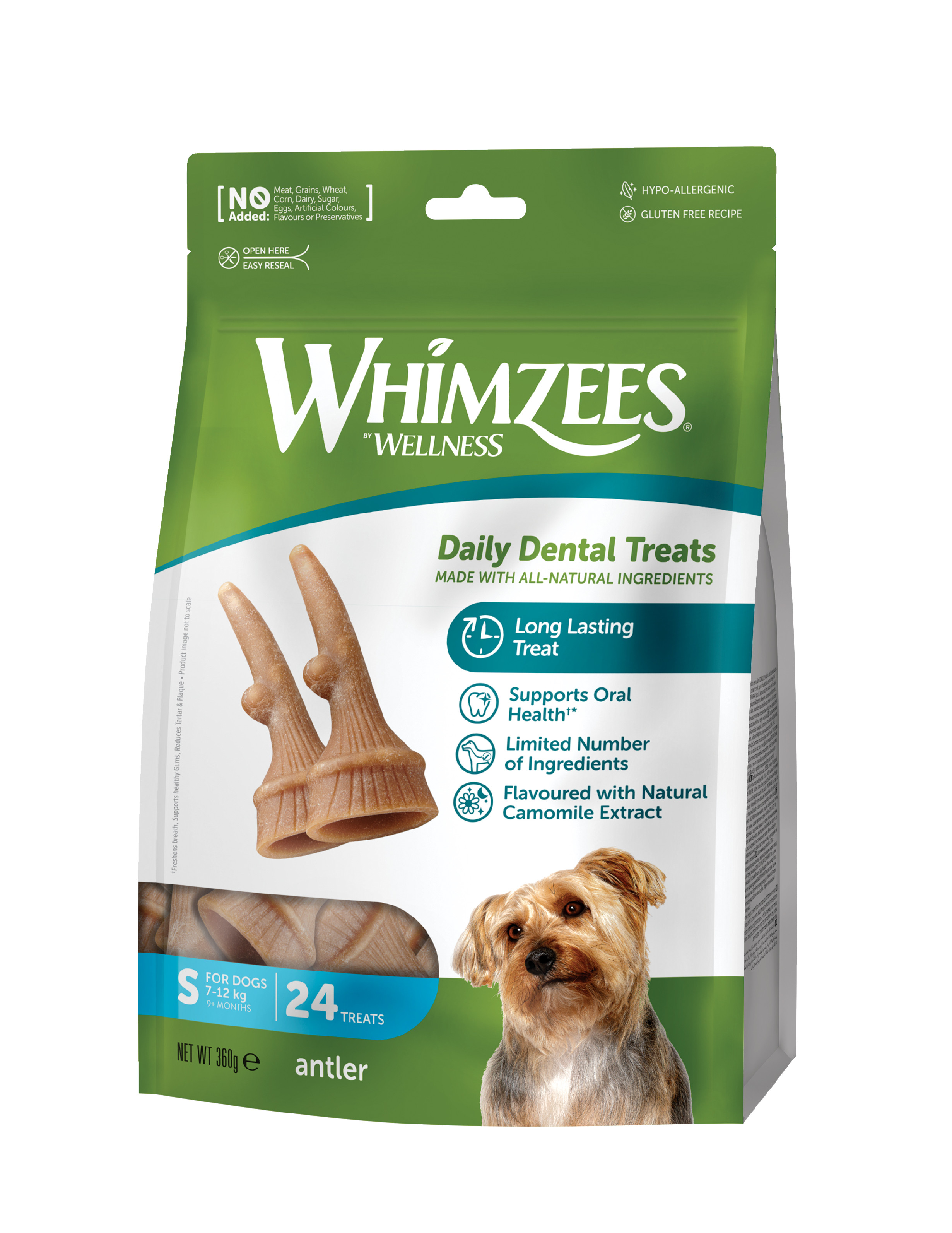 E-shop WHIMZEES parohy dentálna mašrkta pre psov S (7-12 kg) 24 ks