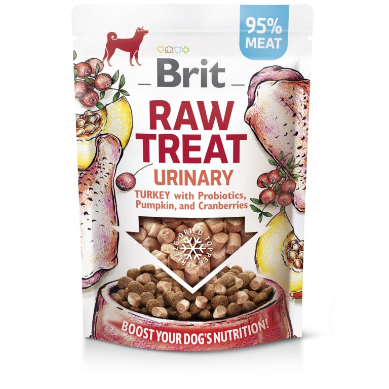 E-shop Brit RAW TREAT Urinary Turkey pamlsky pre psov 40 g