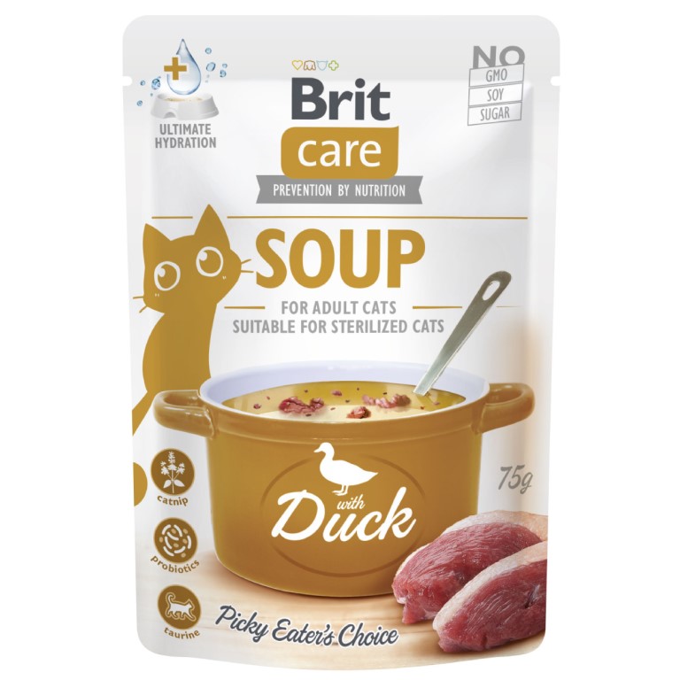 E-shop Kapsička Brit Care Cat Soup with Duck 75 g