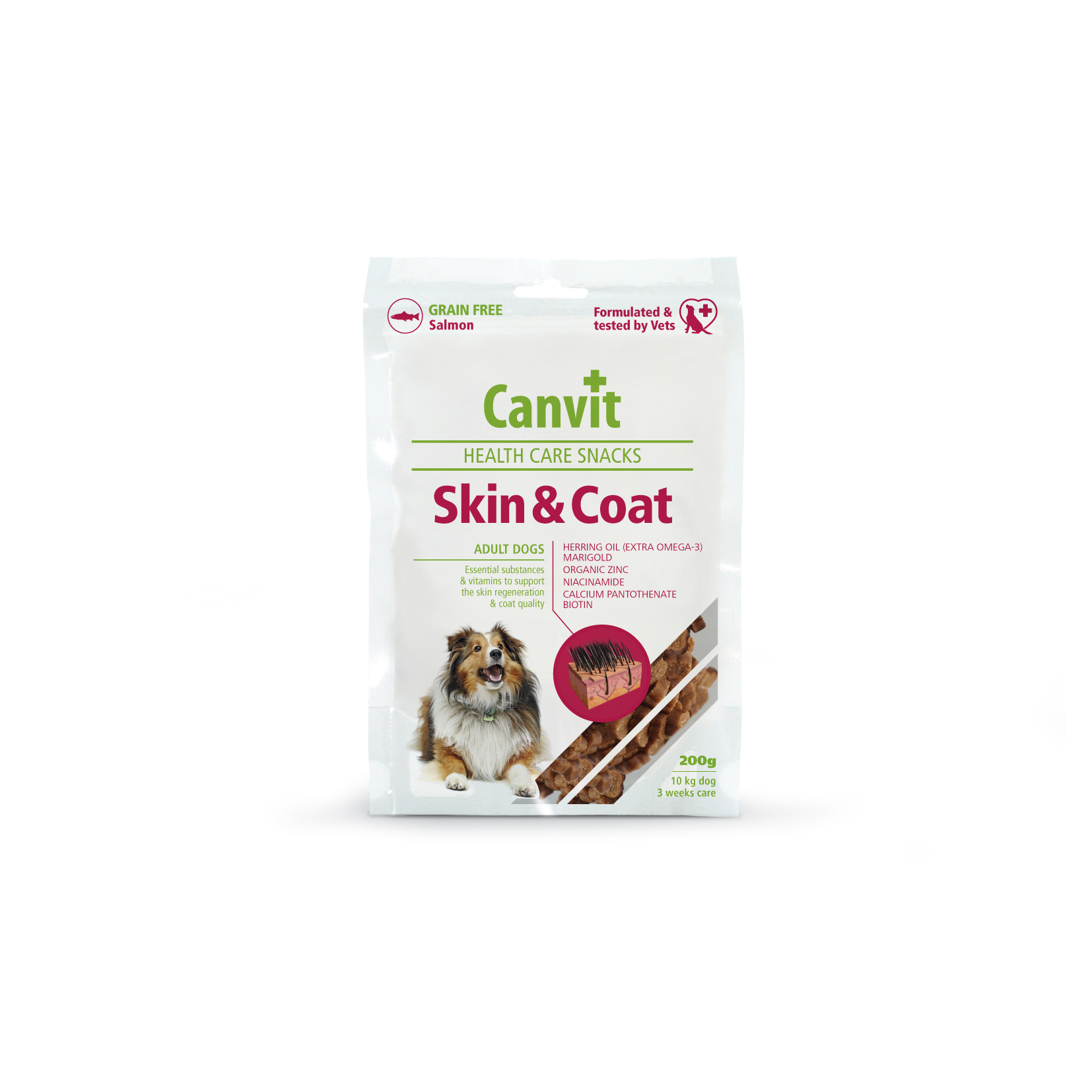 E-shop Canvit Snack Skin & Coat pre psov 200g
