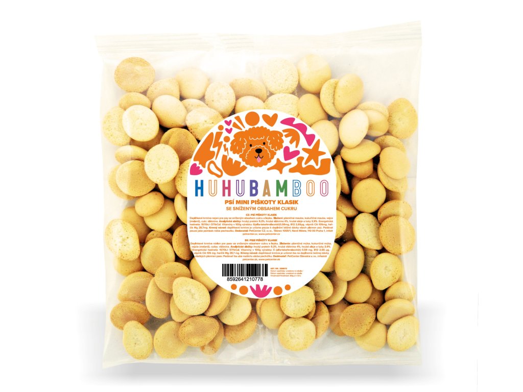 E-shop Huhubamboo MINI piškóty pre psov KLASIK 80 g