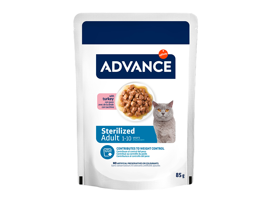 E-shop Kapsička Advance Cat Sterilized morčacie 85 g