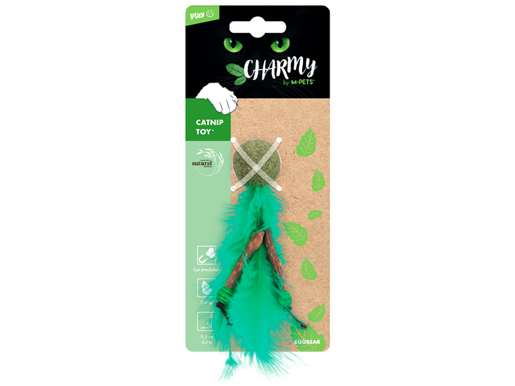 E-shop M-Pets hračka pre mačky s catnipom zelená