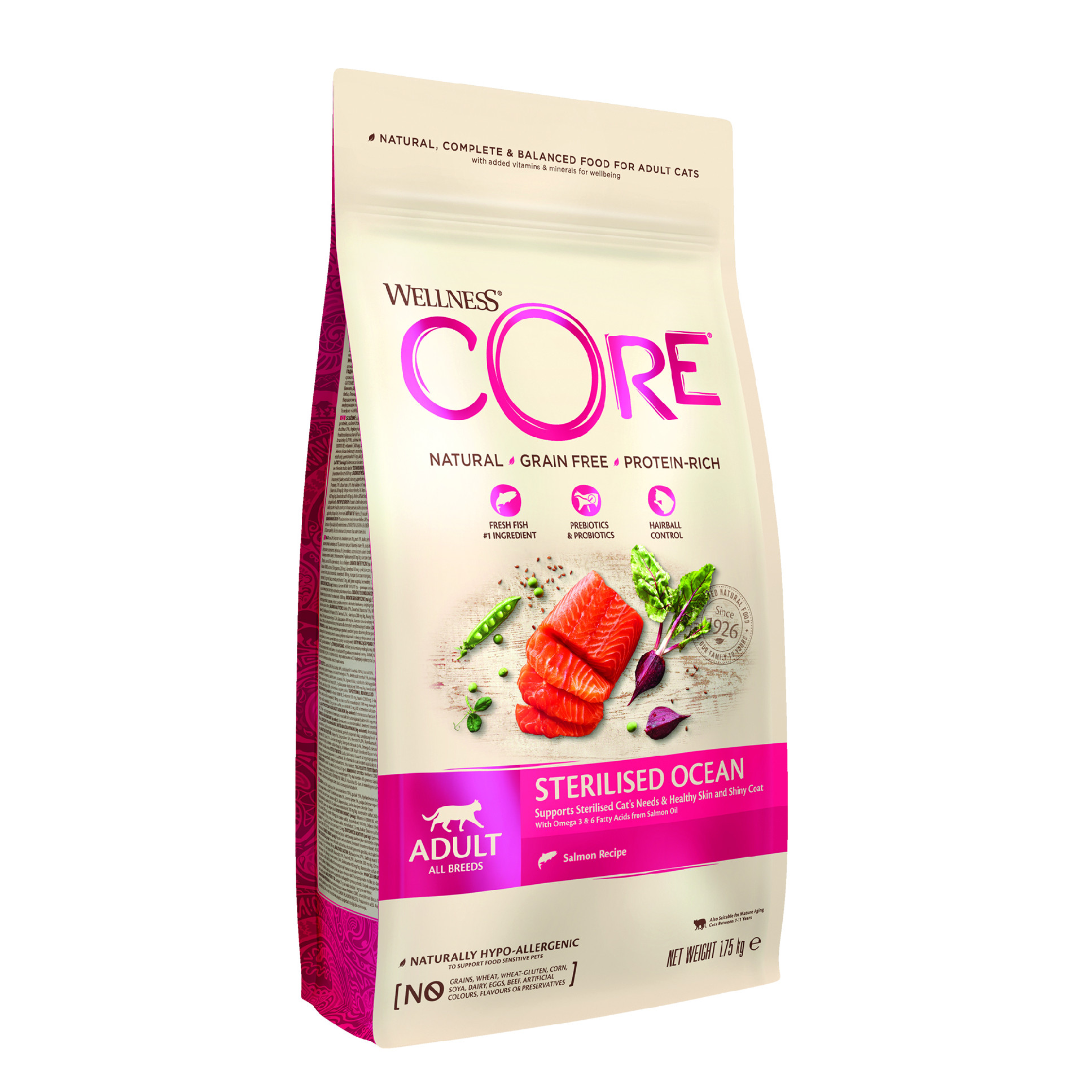 E-shop Wellness Core Wellness Cat Sterilised losos 1,75kg