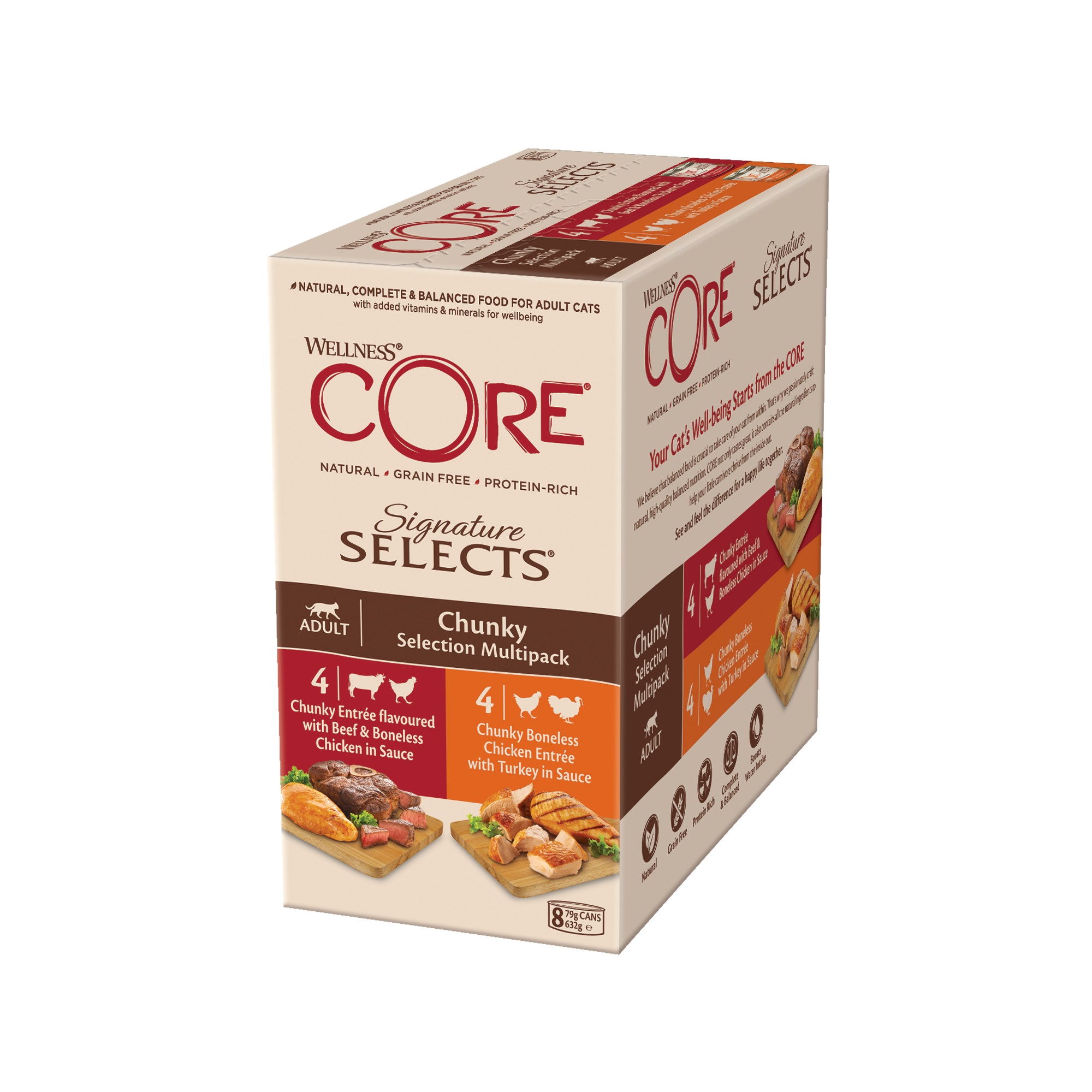 E-shop Wellness CORE Signature Selects Chunky Selection Multipack 8 x 79 g