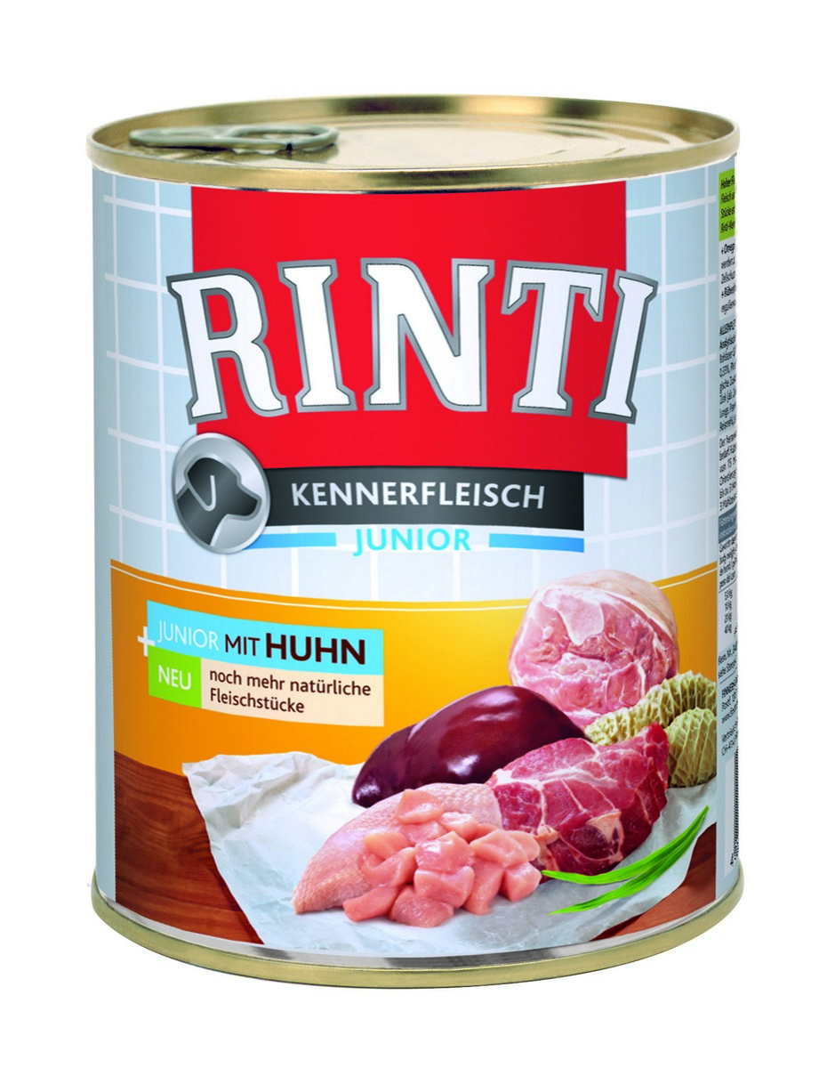 E-shop Rinti Junior konzerva pre psov kurča 800g
