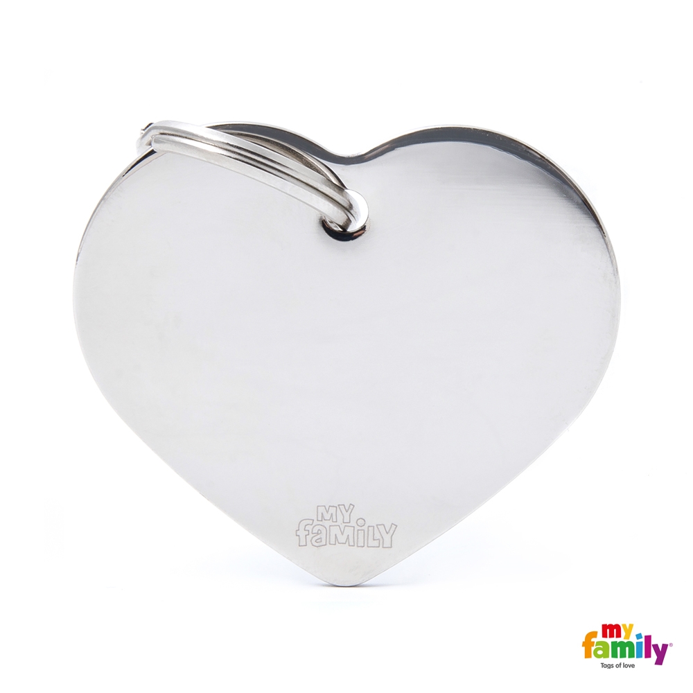 E-shop My Family Známka Basic Chromo - srdíčko velke