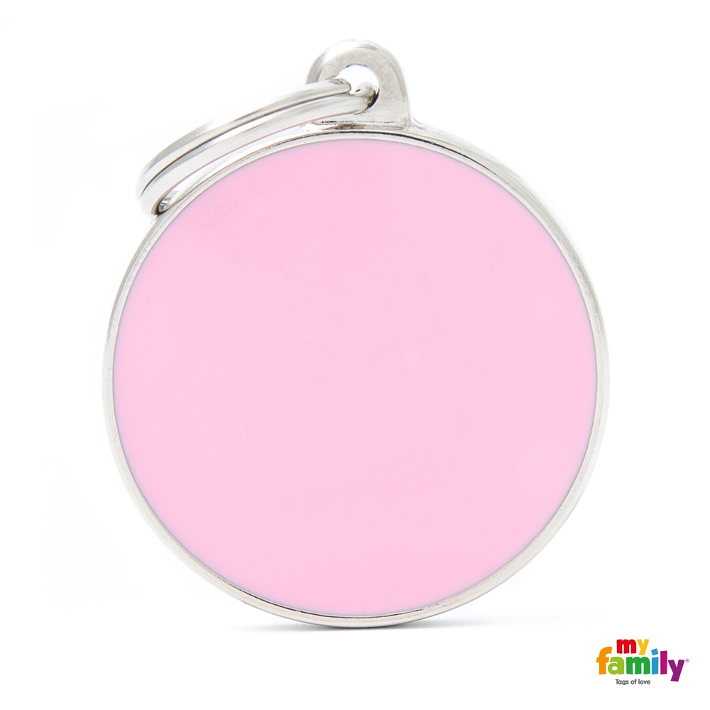 E-shop My Family Známka Basic Handmade - kroužek veľký růžový
