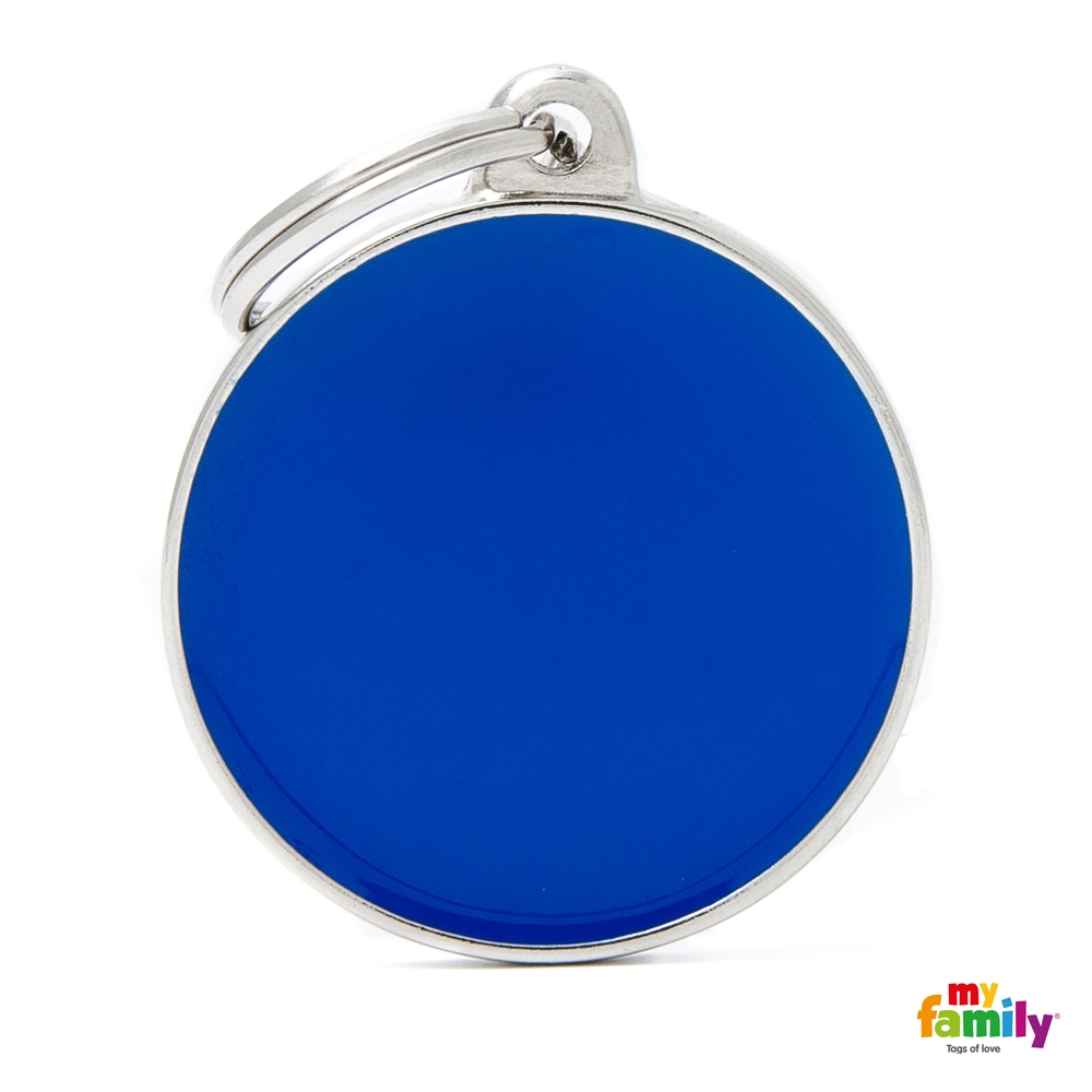 E-shop My Family Známka Basic Handmade - kroužek veľký modry