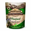 18834 kapsicka carnilove dog pate pheasant with raspberry leaves 300g