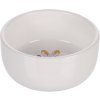 FLAMINGO miska pre hlodavcov ZIPPY RABBIT CERAMIC ROUND biela 11,5Xx1,5x5,3cm 325ml