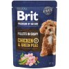 Brit Premium by Nature Fillets in Gravy Chicken&Green Peas kapsička pre psov 85g