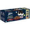Felix Tasty Shreds hovädzie, kačacie, morčacie v šťave 44 x 80 g
