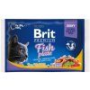 Kapsička Brit Cat Premium Pouches rybie variácie 4x 100 g