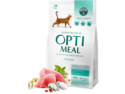 OPTIMEAL™ Suché krmivo pro sterilizované kočky a kastrované kocoury - krůta a oves