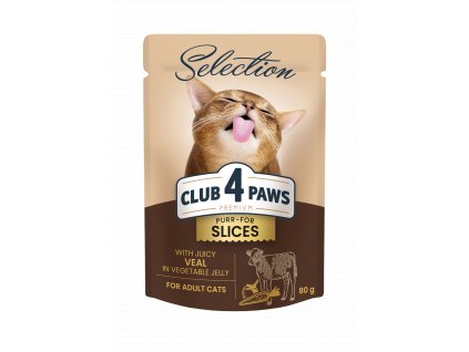 CAT Slices veal vegetable jelly